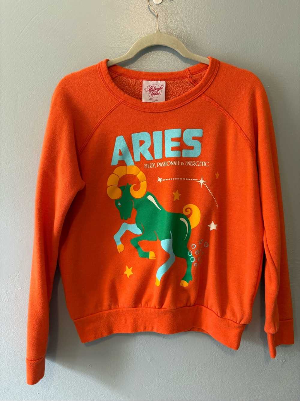 Midnight Rider Orange Aries Sweatshirt
